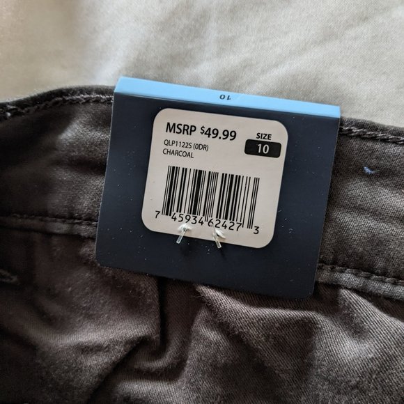 NWT Gap gray stretch skinny pants - Picture 6 of 6